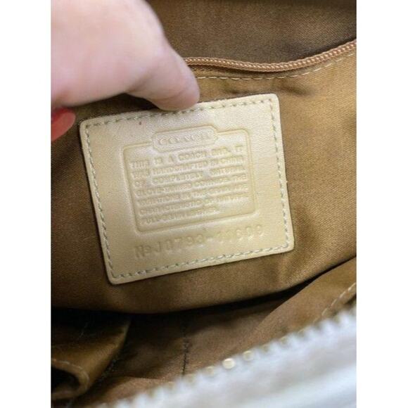 coach leather white shoulder bag - Picture 9 of 12